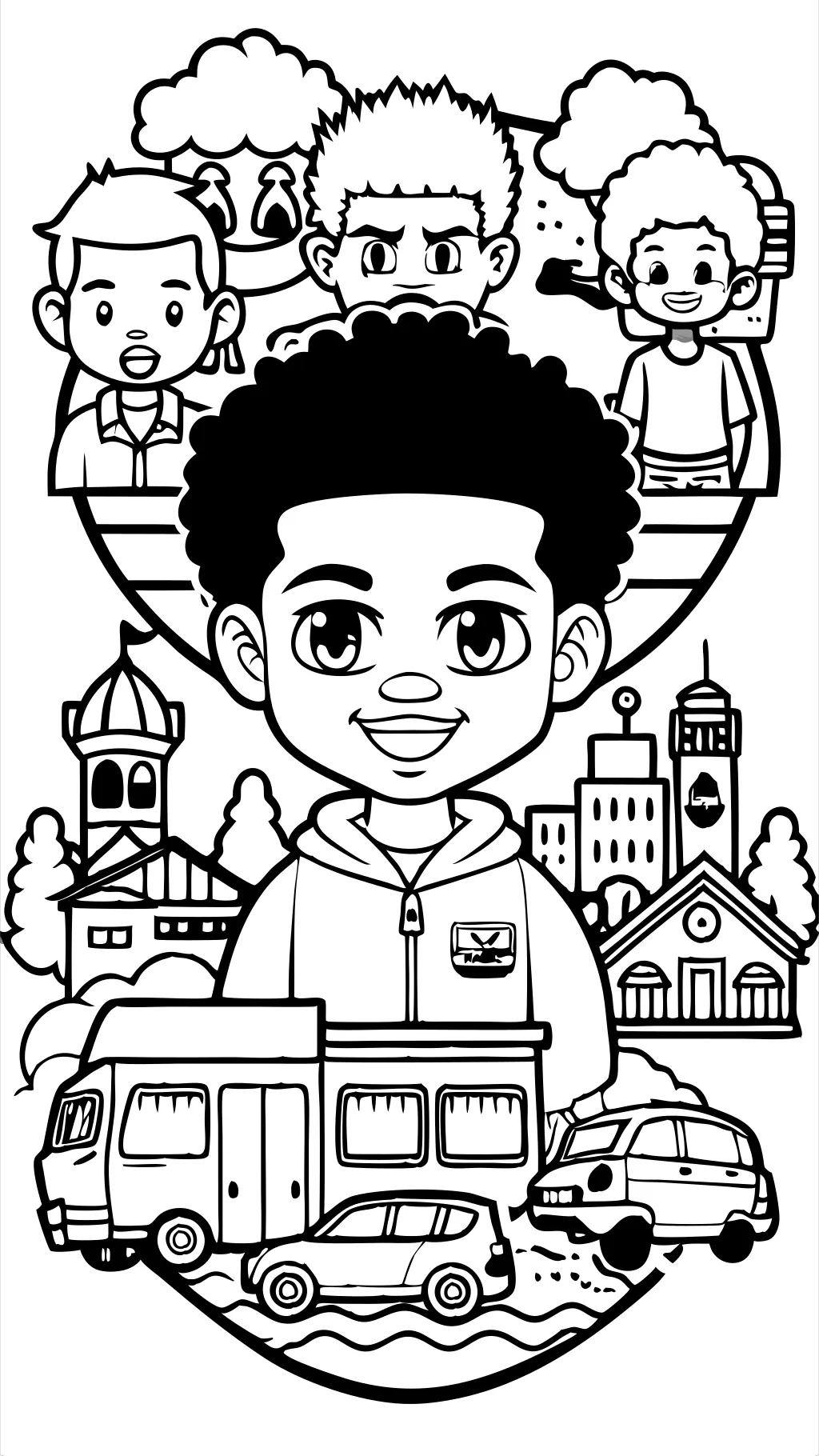 Boondocks para colorear